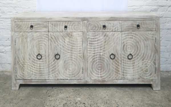 Sideboard Shabby Chic Circle Carving